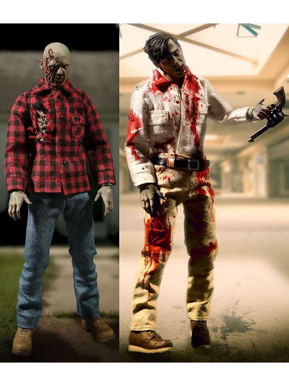 Dawn Of The Dead - Flyboy & Plaid Shirt Zombie 2-Pack - One:12