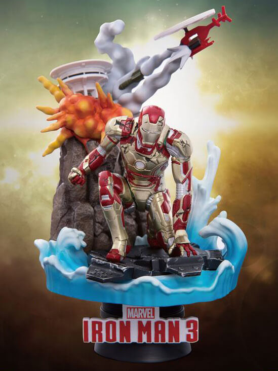 Läs mer om Iron Man 3 - Iron Man Mark XLII Diorama - D-Select