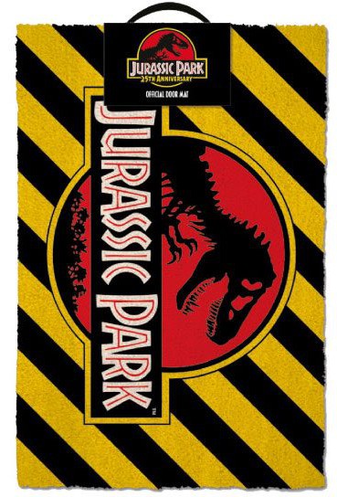 Jurassic Park - Warning Doormat 40 x 60 cm