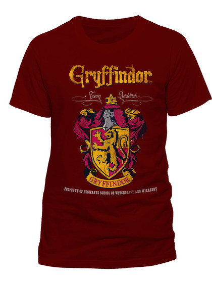 Harry Potter - Gryffindor Quidditch T-Shirt Red