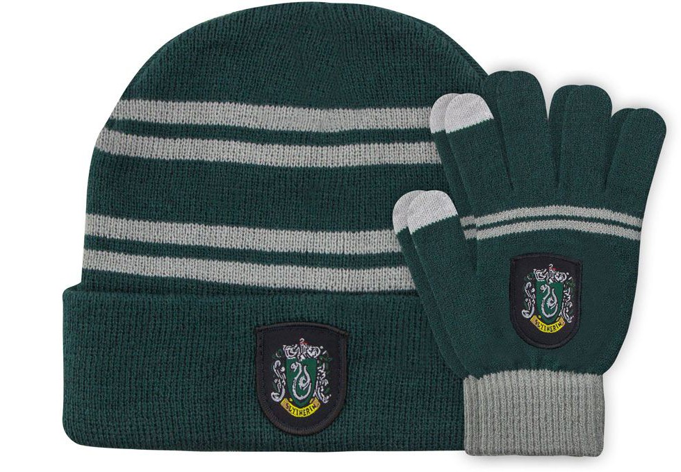 Läs mer om Harry Potter - Slytherin Beanie & Gloves Set for Kids