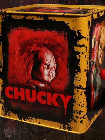 Bride of Chucky - Scarred Chucky Burst-A-Box Music Box