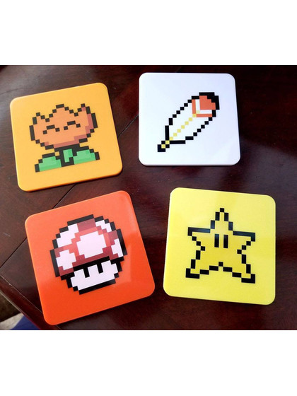 Super Mario World - Power-Ups Coaster 4-Pack