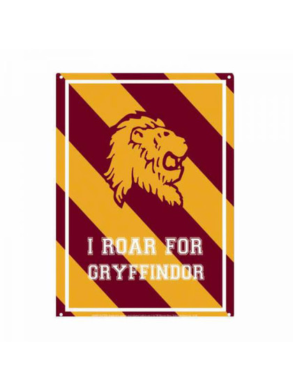 Harry Potter - Roar for Gryffindor Tin Sign - 21 x 15 cm