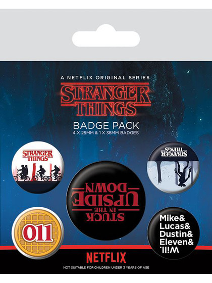 Stranger Things - Upside Down Pin Badges 5-Pack