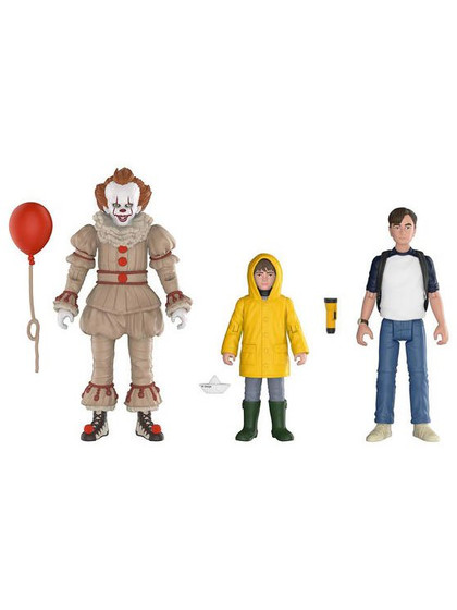 It 2017 - Pennywise, Bill, Georgie 3-Pack - 10 cm