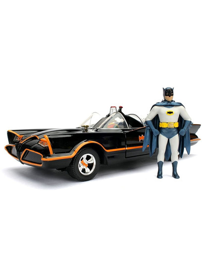 Batman 1966 - Batmobile with figure Diecast Model - 1/24