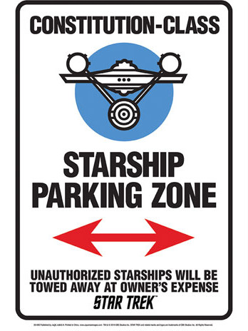 Star Trek - Starship Parking Tin Sign