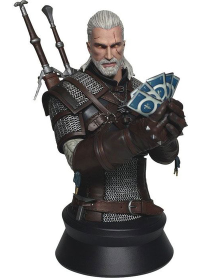 Witcher 3 - Geralt Playing Gwent Bust - 23 cm