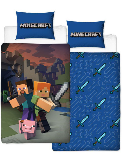 Minecraft - Reversible Good Guys Duvet Set - 135 x 200 cm