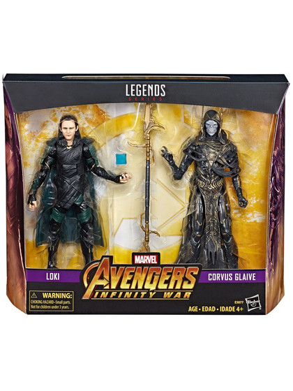 Marvel Legends - Corvus Glaive & Loki (Avengers: IW) 2-Pack - DAMAGED PACKAGING