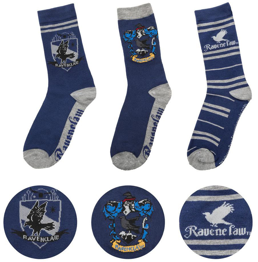 Läs mer om Harry Potter - Socks 3-Pack Ravenclaw