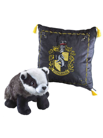 Harry Potter - Cushion with Mascot Plush - Hufflepuff