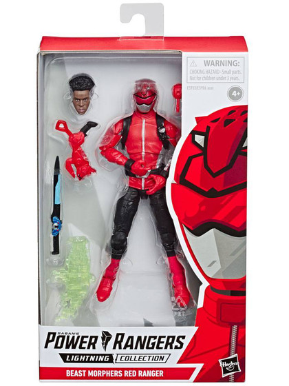 Power Rangers Lightning Collection - Beast Morphers Red Ranger - SKADAD FÖRPACKNING