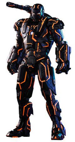 Iron Man 2 - Diecast Neon Tech War Machine MMS - 1/6