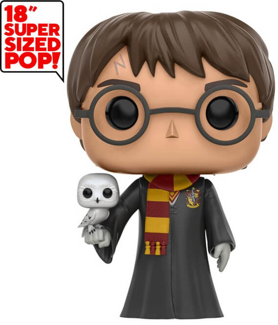 Läs mer om Super Sized Funko POP! Harry Potter - Harry with Hedwig