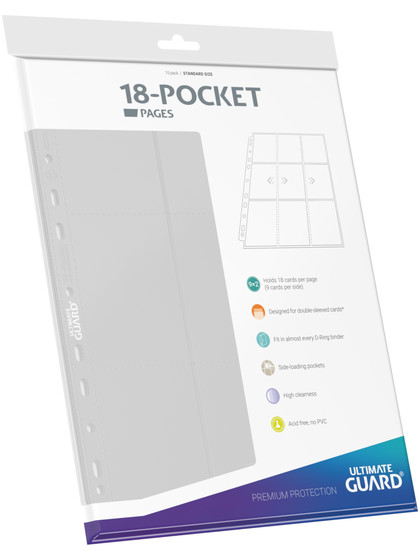 Ultimate Guard - 18-Pocket Side-Loading Pages (White) 10 pages