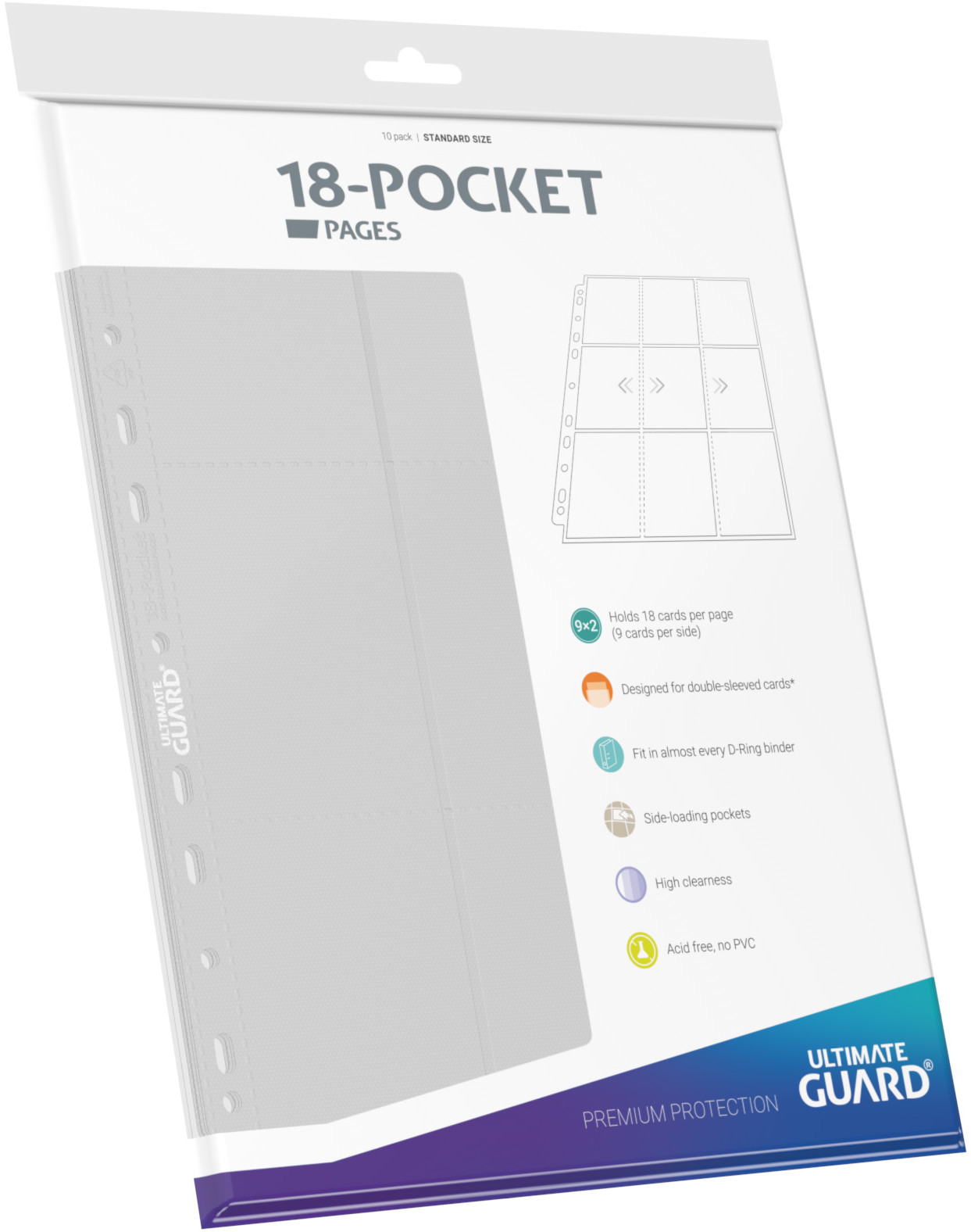 Läs mer om Ultimate Guard - 18-Pocket Side-Loading Pages