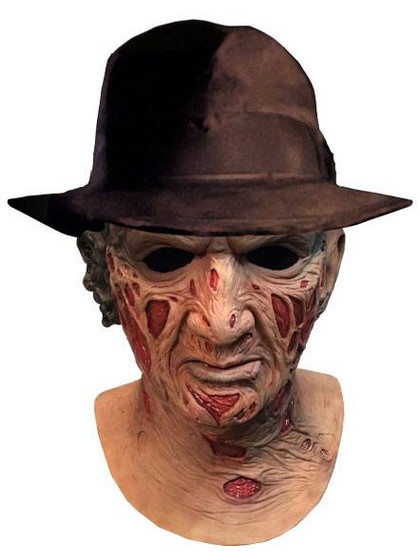 A Nightmare on Elm Street - Freddy Krueger Latex Mask with Hat (Deluxe)