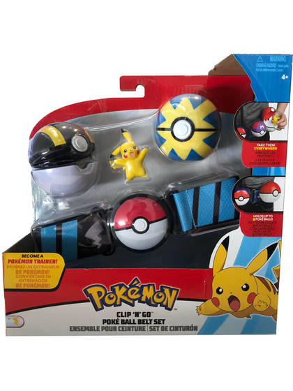 Pokemon - Clip 'N' Go Pokeball Belt Pikachu (Happy)