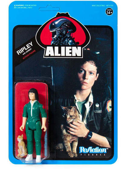 Alien - Ripley with Jonesy (Blue Card) - ReAction