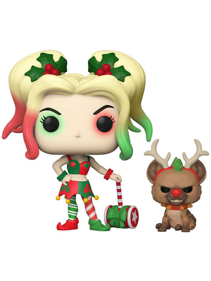 Funko POP! Heroes: DC Holiday - Harley Quinn with Helper