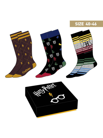 Harry Potter - Crests Socks 3-pack - 40-46