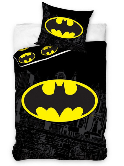 Batman - Batman Logo Black Duvet Set 150 x 210 cm