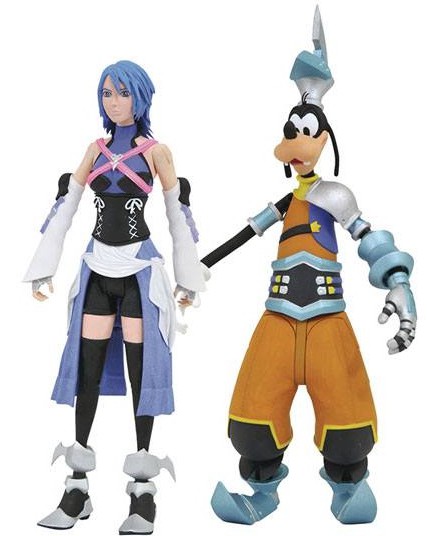 Kingdom Hearts - Aqua & Goofy Action Figures - DAMAGED PACKAGING