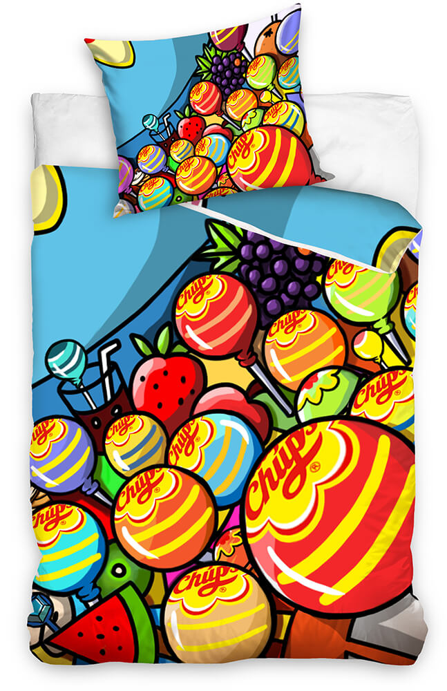 Läs mer om Chupa Chups - Lollipop Duvet Set - 160 x 200 cm