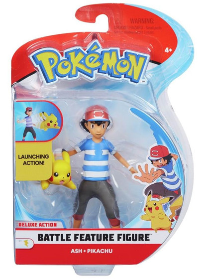 Pokemon - Ash & Pikachu Battle Feature Action Figure