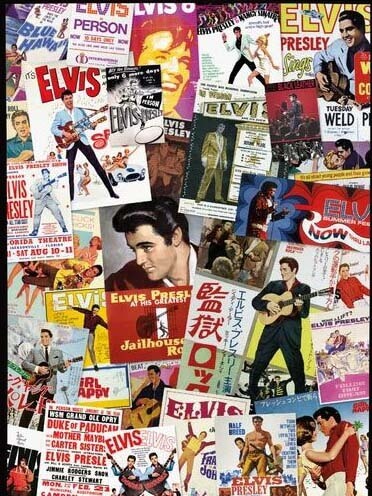 Elvis Presley - Movie Poster Collage Jigsaw Puzzle (1000 pieces)