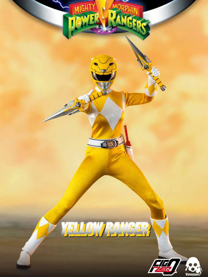 Läs mer om Mighty Morphin Power Rangers - Yellow Ranger FigZero - 1/6