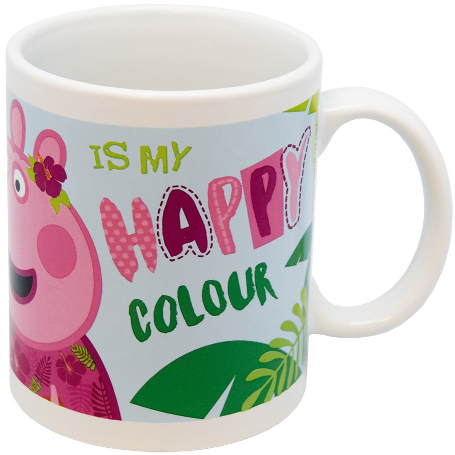 Läs mer om Peppa Pig - Pink is my Happy Colour Mug