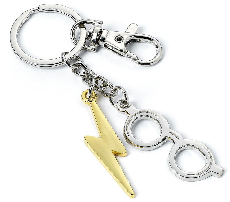 Harry Potter - Lightning Bolt & Glasses Keychain