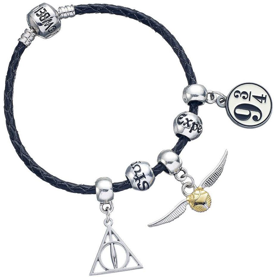 Läs mer om Harry Potter - Leather Bracelet Charm Set