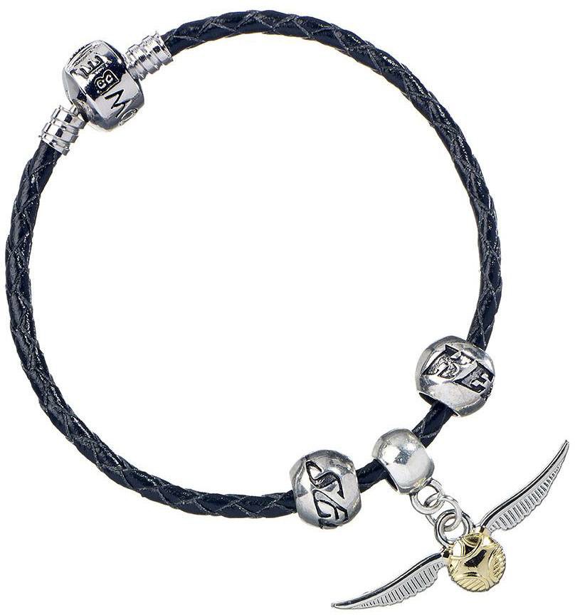 Läs mer om Harry Potter - Leather Bracelet Slider Charm Quidditch