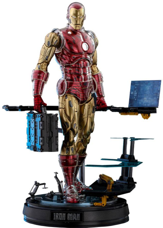 Läs mer om Marvel The Origins - Iron Man Comic Masterpiece Deluxe Version - 1/6