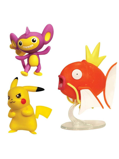 Pokémon - Battle Figure Set - Magikarp, Aipom & Pikachu