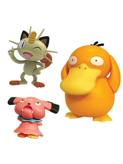 Pokémon - Battle Figure Set - Psyduck, Meowth & Snubbull