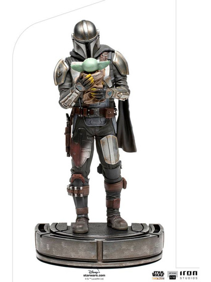 Star Wars: The Mandalorian - The Mandalorian and Grogu Art Scale Statue