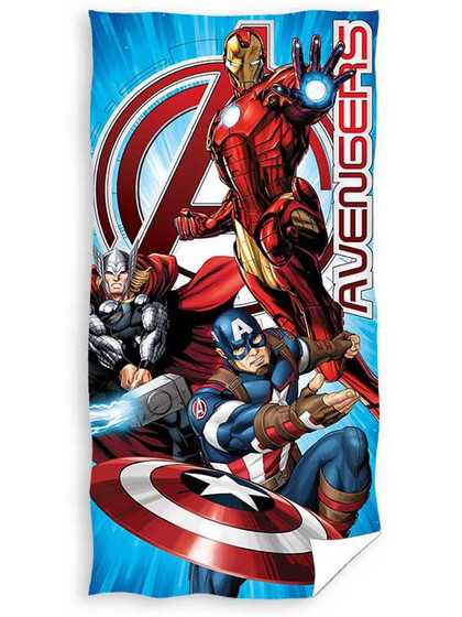 Avengers - Captain America, Iron Man and Thor Beach Towel