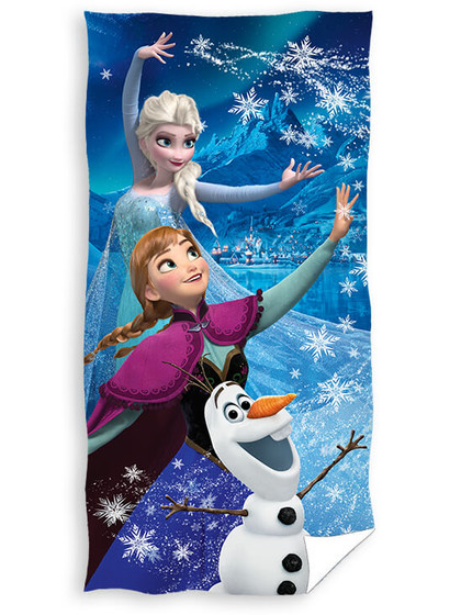 Frozen - Elsa, Anna and Olaf Beach Towel