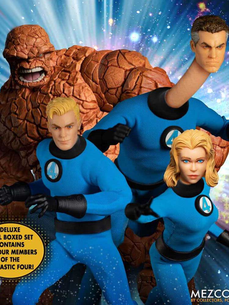 Läs mer om Marvel - Fantastic Four Deluxe Steel Box Set - One:12