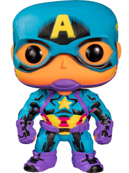 Funko POP! Heroes: Marvel Black Light - Captain America