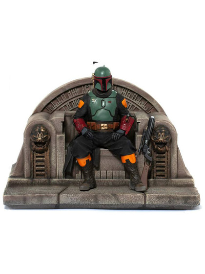 Star Wars The Mandalorian - Boba Fett on Throne - Deluxe Art Scale