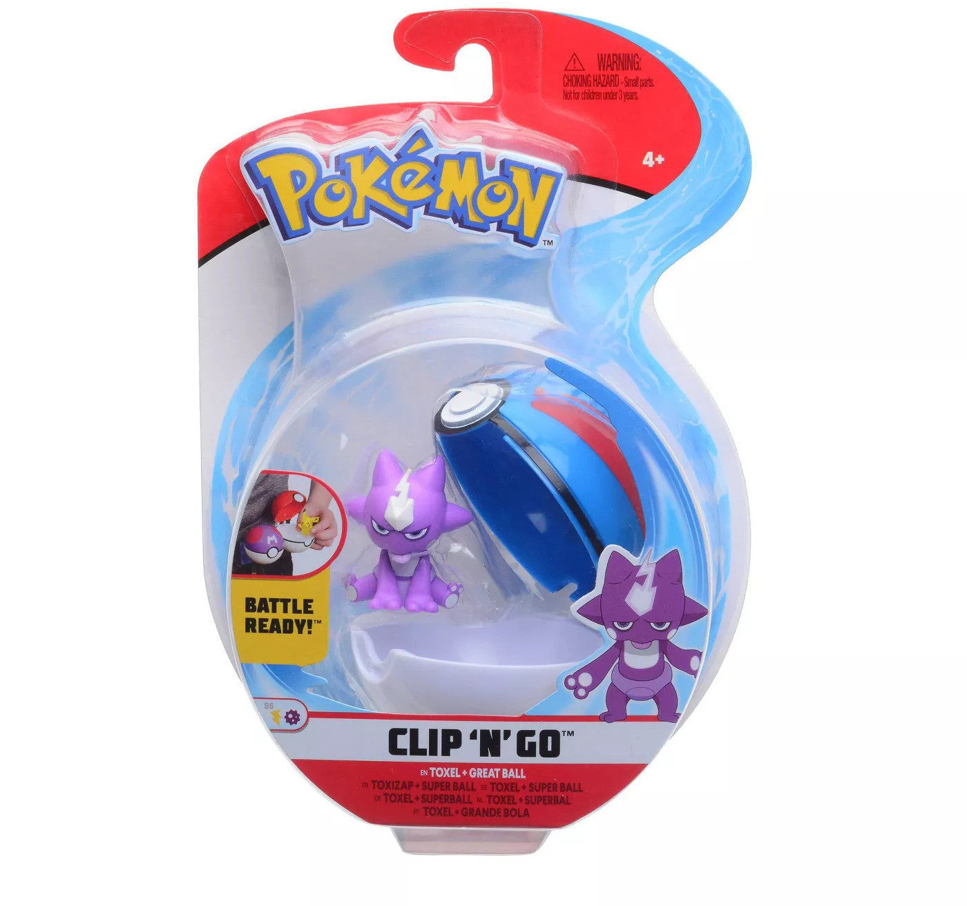 Pokémon - Clip N Go Greatball - Toxel