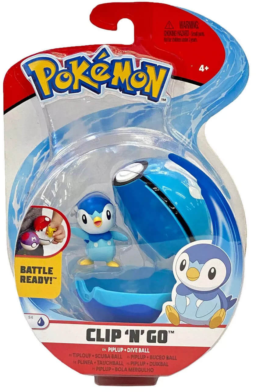 Pokémon - Clip N Go Dive Ball - Piplup