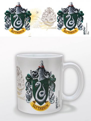 Läs mer om Harry Potter - Slytherin Crest Mug