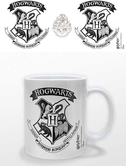 Läs mer om Harry Potter - Hogwarts Crest Black Mug